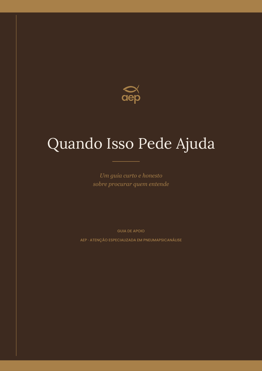 Capa do material Quando Isso Pede Ajuda